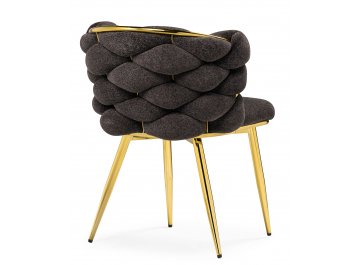 Стул на металлокаркасе Rendi gold / gray - Уцененный экземпляр