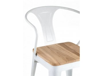 Стул на металлокаркасе Тиоли Арм Вуд