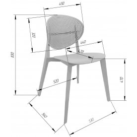 Пластиковый стул SHT-S111