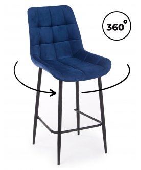 Барный стул Челси 360 светло-серый (zd 960) / черный np