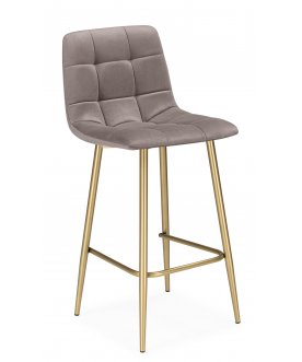 Барный стул Чилли Мини бежевый (zd 210) / белый np латте (zd 290) / золотой