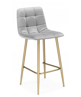 Полубарный стул Чилли Мини светло-серый (zd 960) / золотой