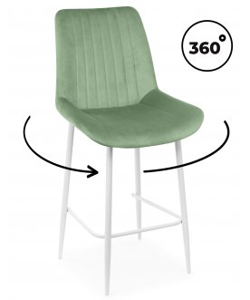 Барный стул Седа светло-серый (zd 960) / белый