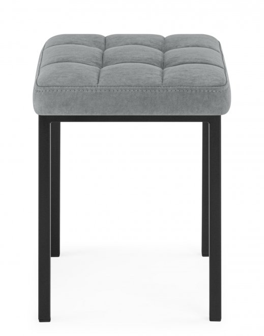 Табурет Байя микровелюр катания сильвер / черный