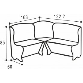 Кухонный уголок Комфорт-Аленка 6.1