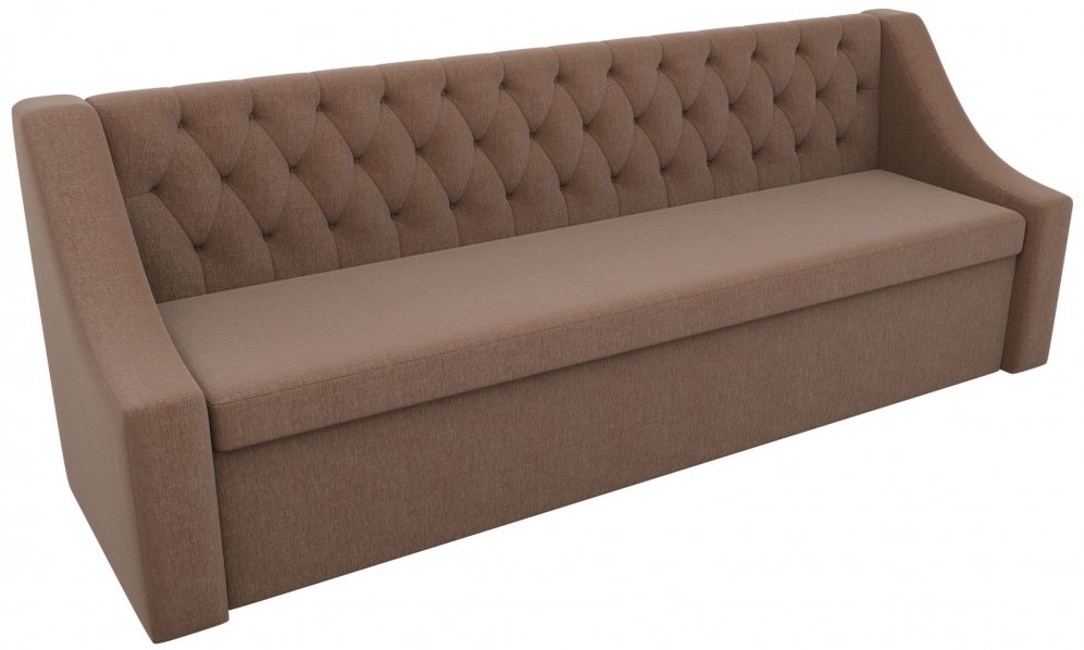 Кухонный диван Мерлин рогожка коричневый