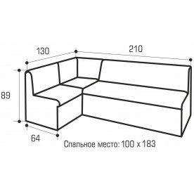 Кухонный диван Нота 1