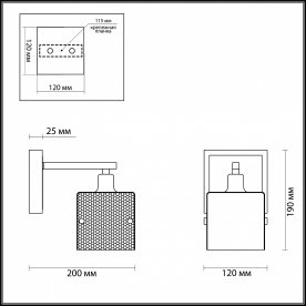 Бра Cubo 4411/1W