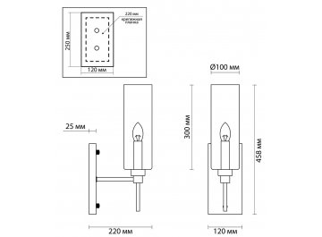 Бра Diatra 4689/1W