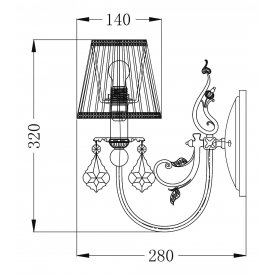 Бра Elegant 13 ARM301-01-R
