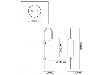 Бра Одеон Лайт Vosti 4641/1W