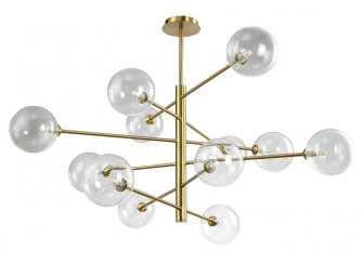 Люстра MARZO SP12 BRONZE/TRANSPARENTE