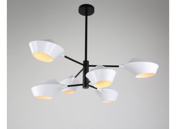 Люстра LDP 6037-6 WT+BK