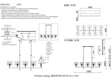 Люстра MAESTRO