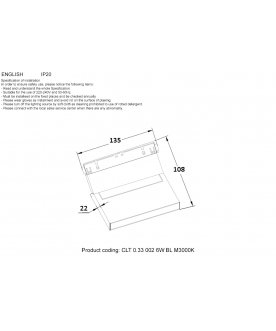 Магнитный трековый светильник CLT 0.33 002 6W BL M3000K