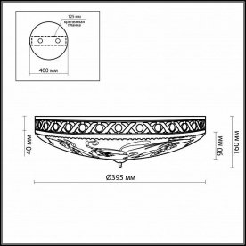 Накладной светильник Wesli 2547/3