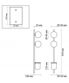 Светильник Flower 4681/2WA