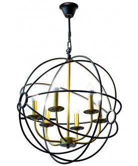 Светильник Сфера 91GH-2020-6 латунь / черный