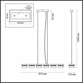 Подвесной светильник Vivace 3818/60L