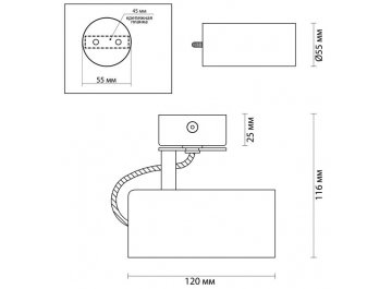 Потолочный светильник Kiko 3873/1C