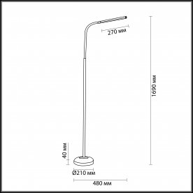Торшер Haruko 3753/6FL