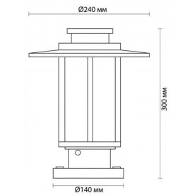 Уличный светильник Mito 4047/1B