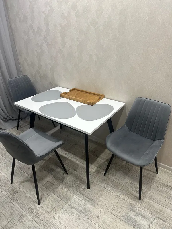 Стул на металлокаркасе Седа К velvet lux 76 / черный фото покупателя 28