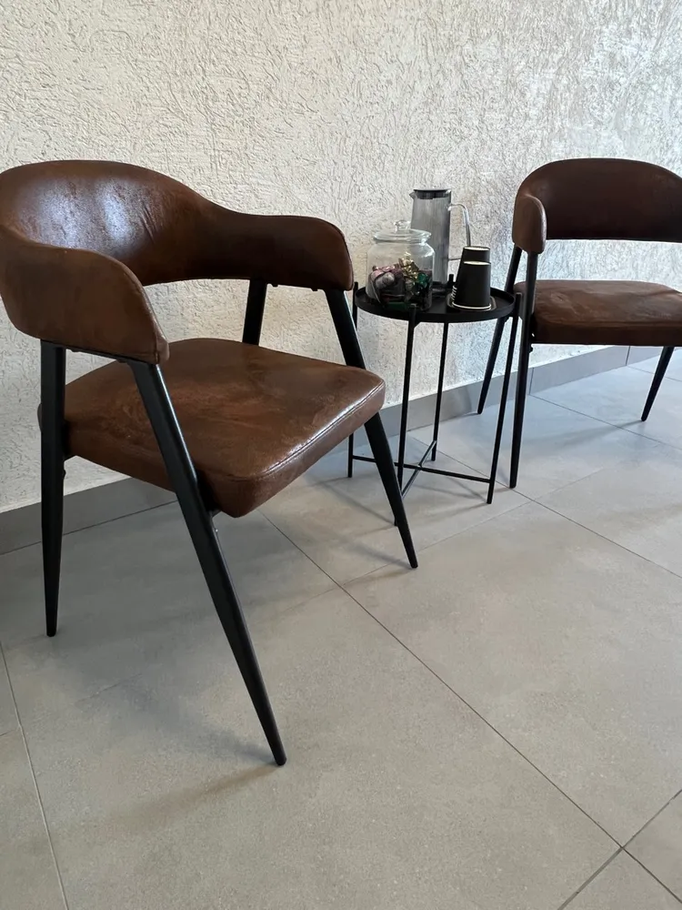 Стул на металлокаркасе Twin brown / black фото покупателя 6
