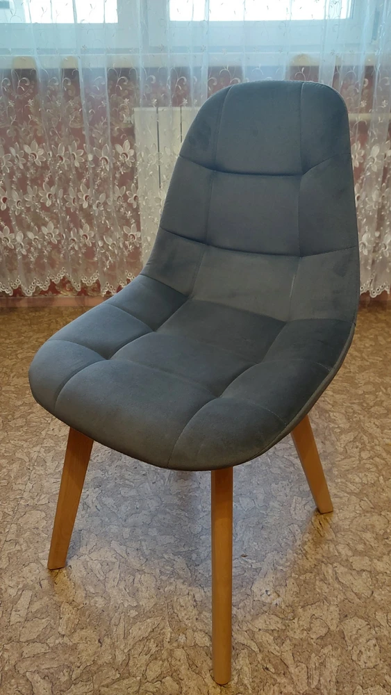 Деревянный стул Filip dark gray / wood фото покупателя 1