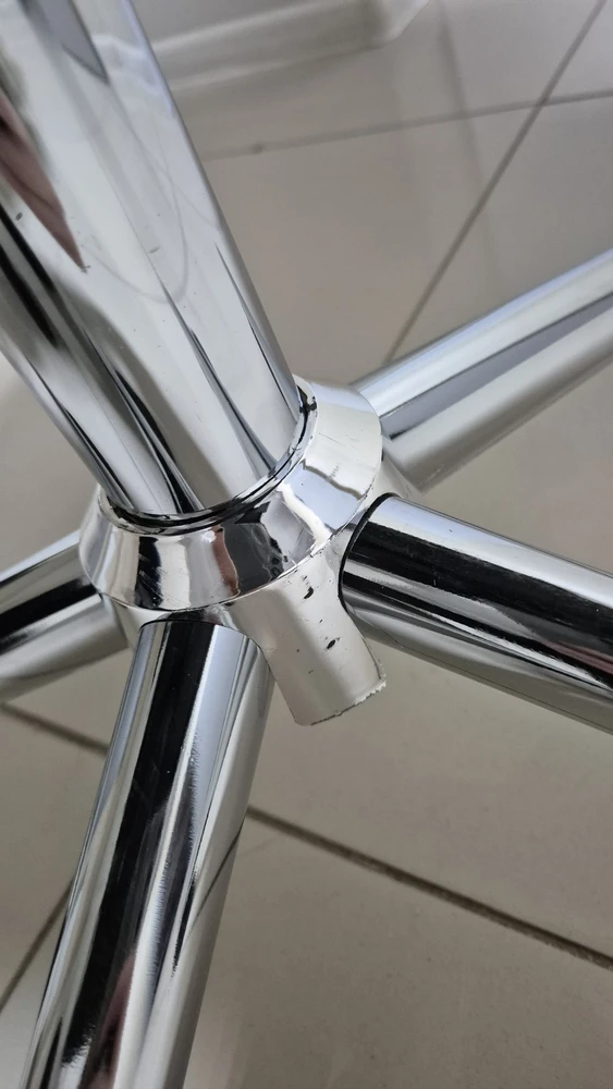 Компьютерное кресло Reus pu black / chrome фото покупателя 18