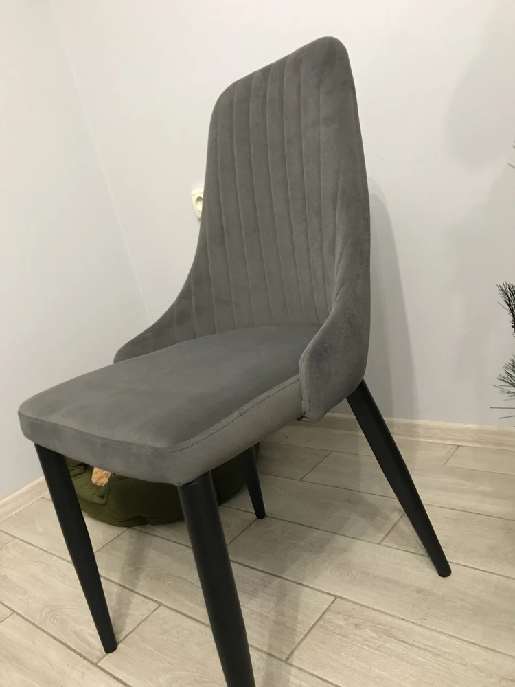 Стул на металлокаркасе Kora dark pink / white фото покупателя 35