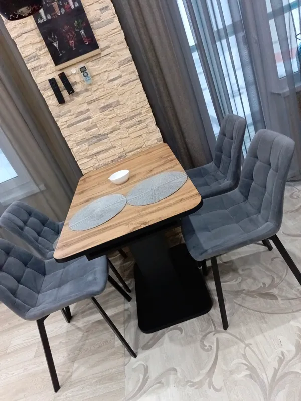 Комплект стульев Стронг 4 шт темно-серый / черный фото покупателя 105