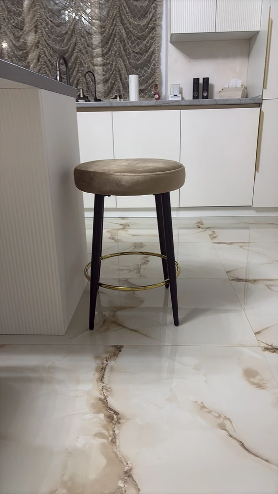 Барный стул Plato dark beige фото покупателя 8