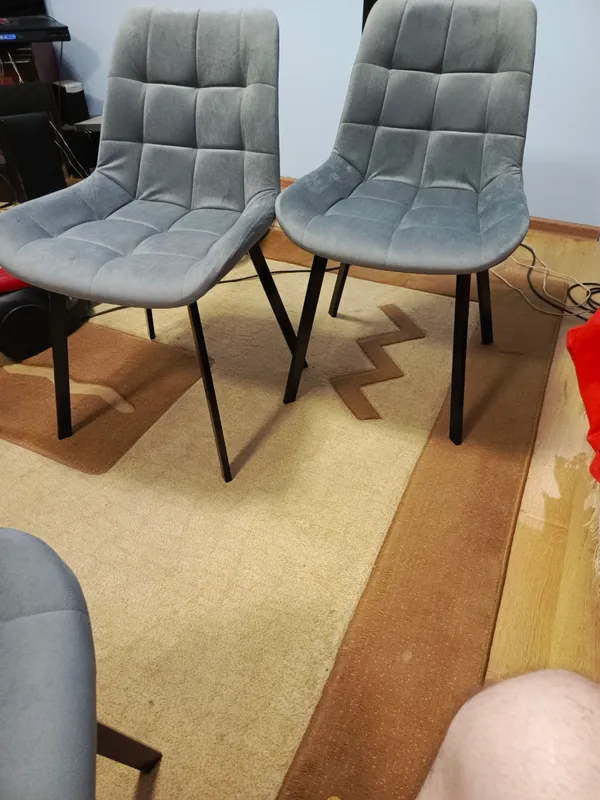 Комплект стульев крутящихся Форт 2 шт розовый (hl 41) / 1П белый каркас фото покупателя 77