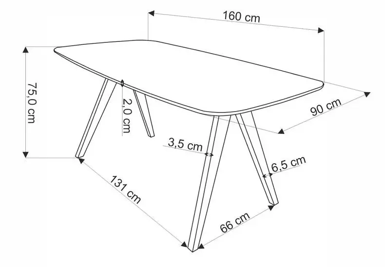 Деревянный стол Miguel орех