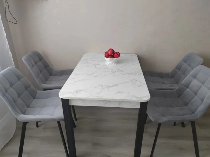 Комплект стульев крутящихся Форт 2 шт розовый (hl 41) / 1П белый каркас фото покупателя 68