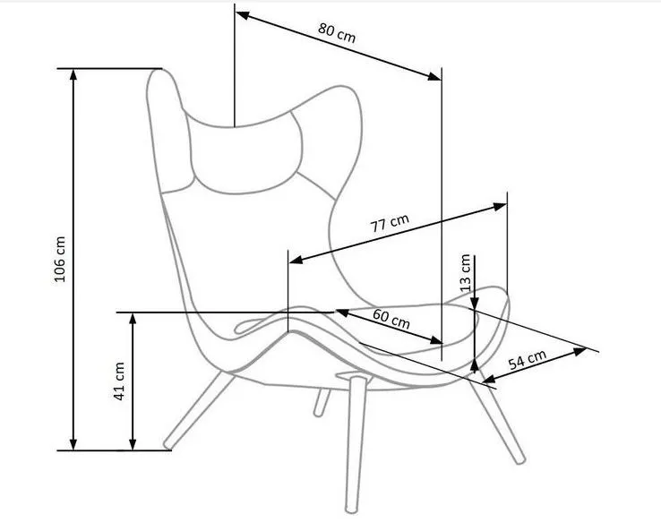 Кресло ATLANTIS антрацитовое