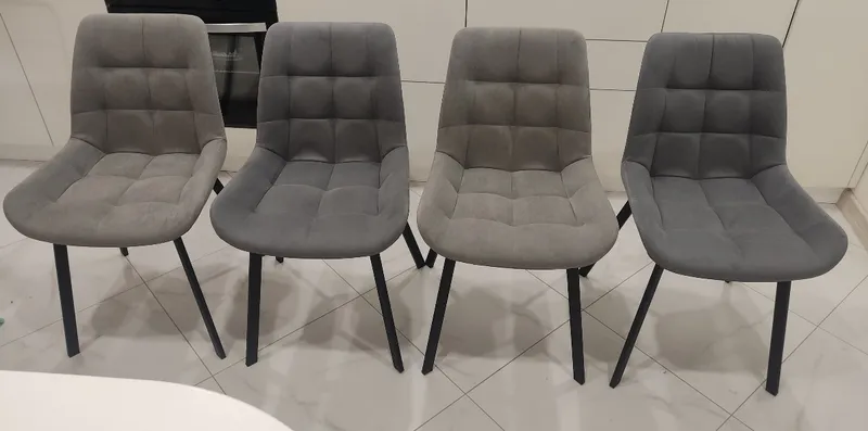 Комплект стульев Стронг 4 шт темно-серый / черный фото покупателя 123