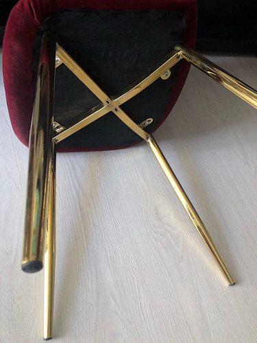 Стул на металлокаркасе Dabl wine red фото покупателя 39