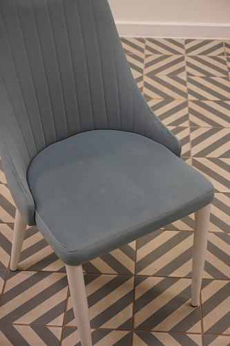 Стул на металлокаркасе Kora dark gray / black из шоурума 3