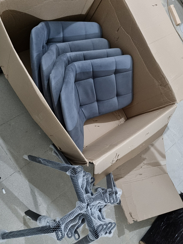 Стул на металлокаркасе Чилли К кирпичный / черный фото покупателя 247