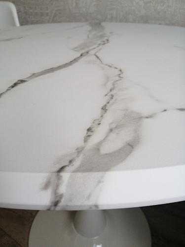 Стол Тулип 90х73 дуб вотан / белый фото покупателя 130