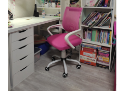 Компьютерное кресло Ergoplus белое / голубое фото покупателя 5