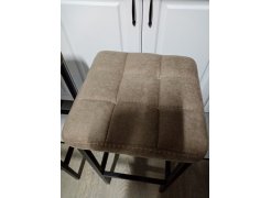 Барный стул Лофт кожзам темно-серый / черный матовый фото покупателя 140