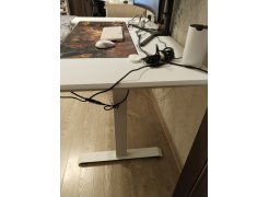 Компьютерный стол Маркос 140х80 светло-серый / черный фото покупателя 16