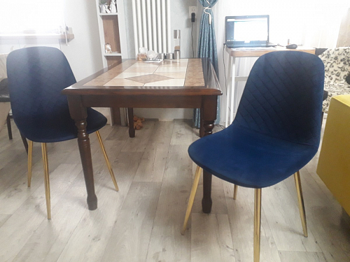 Стул на металлокаркасе Dabl 01 champagne / gold фото покупателя 42