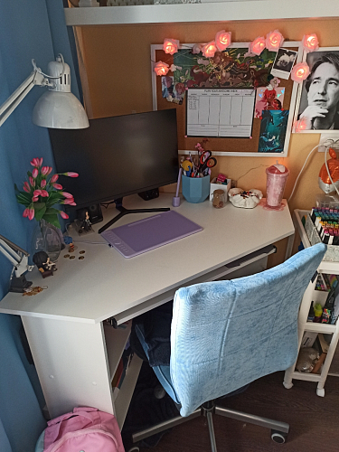 Компьютерный стол Джаз-29 дуб молочный фото покупателя 2