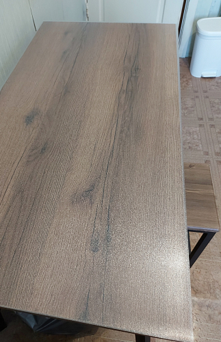 Стол Тринити Лофт 120 32 мм дуб галифакс табако / черный матовый фото покупателя 695