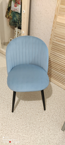 Стул на металлокаркасе Gabi 1 темно-серый / черный фото покупателя 340