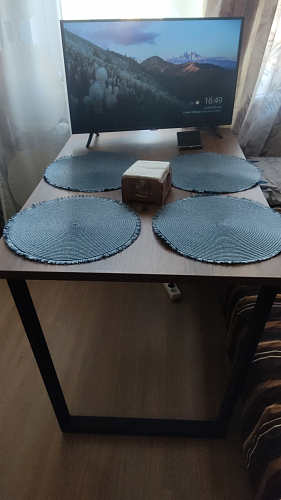 Деревянный стол Лота Лофт 140х80 дуб крафт табачный / черный матовый фото покупателя 405